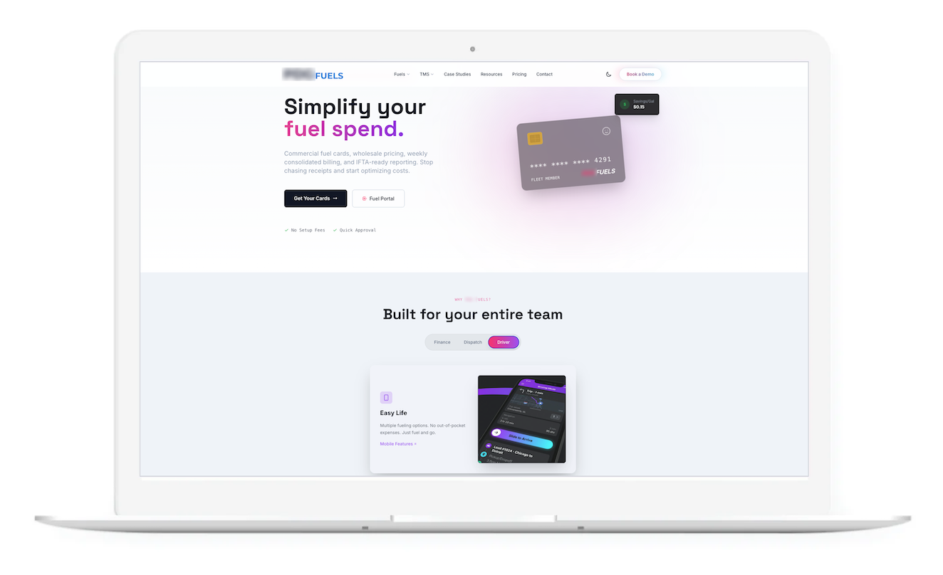 Smart Fuel Cards for Fleets screenshot