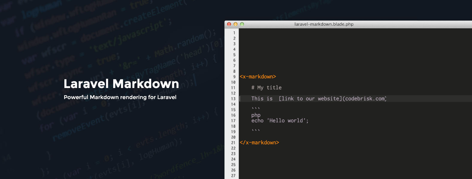 How to Use Blade Component to Render Markdown in Laravel