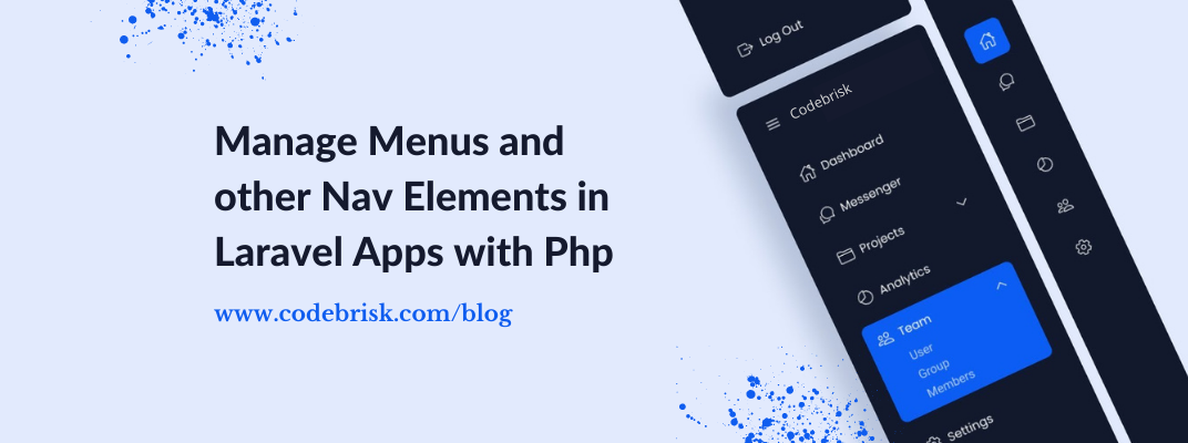 Manage Menus and other Nav Elements in Laravel Apps with Php