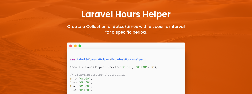 Create Collection of dates & times with Laravel Hours Helper cover image