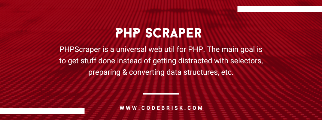 PHPScraper - A Universal PHP Web Tool for Scrapping cover image